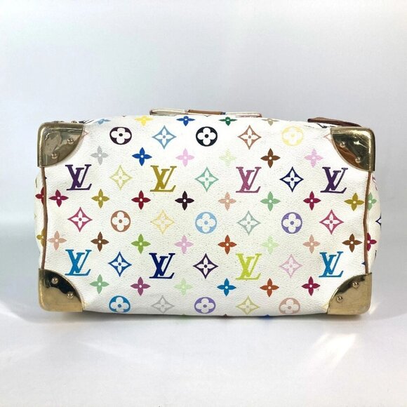 LOUIS VUITTON M92643 MonogramMulticolore Speedy30 Hand Bag Blanc White - Picture 6 of 16
